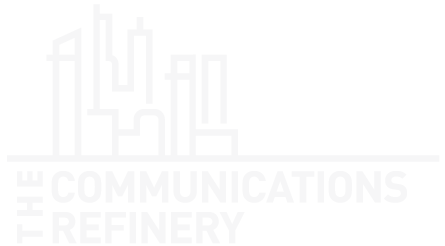 The Communications Refinery Logo - WHITE